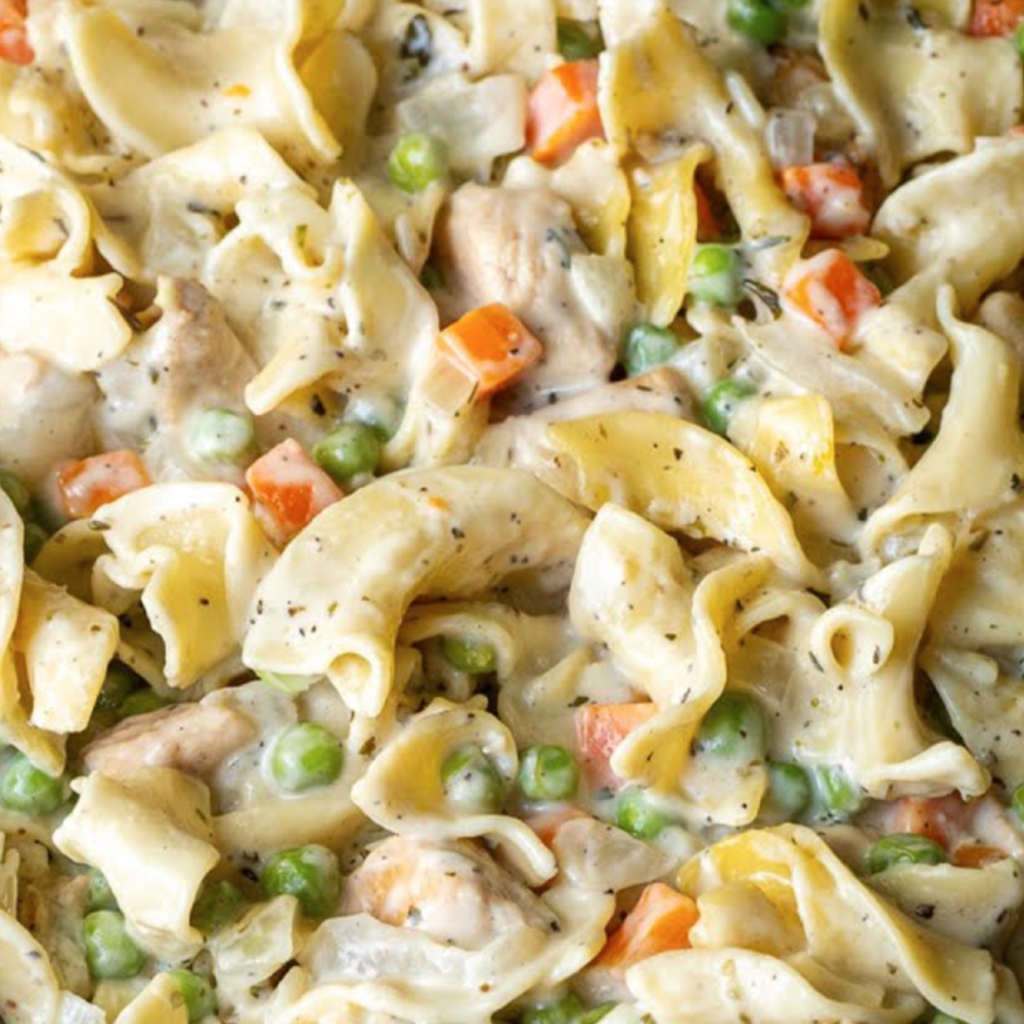 Chicken Pot Pie Noodle Skillet – Findatorr