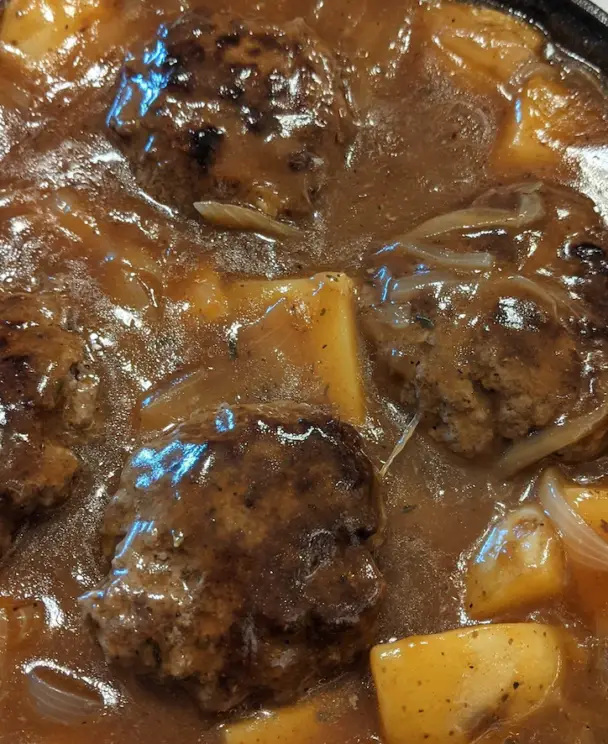 Salisbury Steak And Potato Skillet Recipe