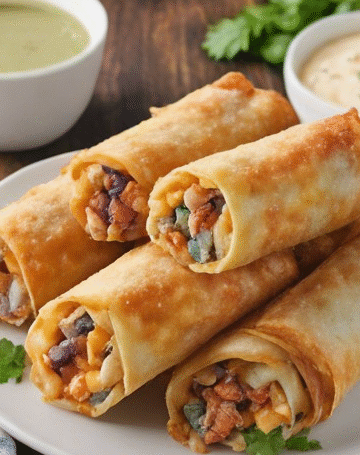 Cheesy Bacon Chicken Ranch Eggrolls