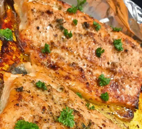 Baked Garlic-Butter Salmon