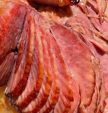 Baked Ham Glazed in Brown Sugar