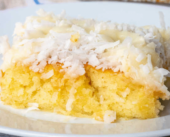 Coconut White Texas Sheet Cake Recipe