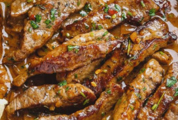 PAN-SEARED STEAK IN BUTTER SAUCE