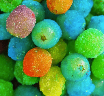 Frozen Candy Grapes with Jello