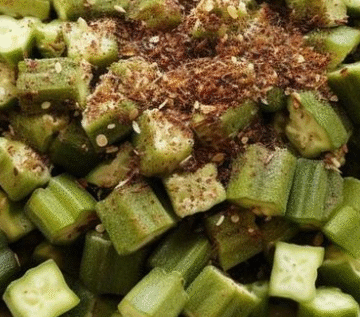 Garlic Roasted Okra Recipe