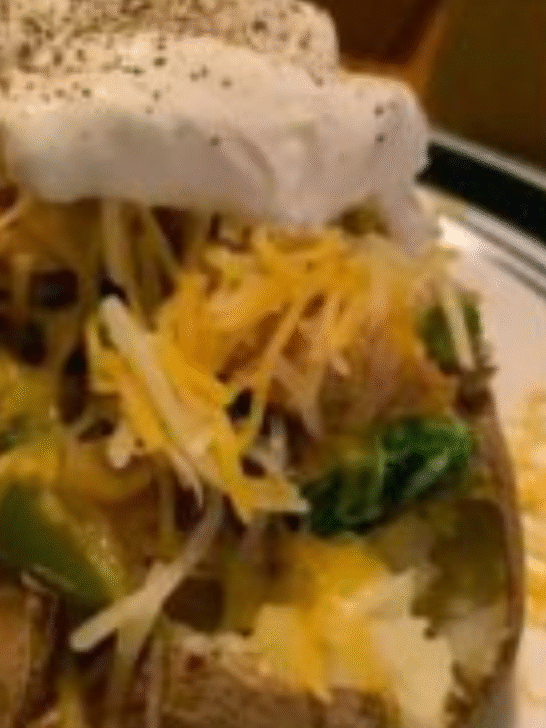 Chicken Philly Stuffed Potatoes