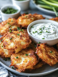 Amish Onion Fritters with Chive Dip: A Crispy and Flavorful Treat