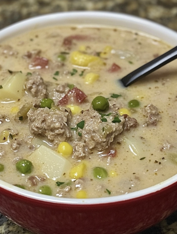 Leftover Meatloaf Soup