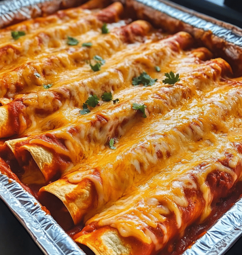 Rolled Cheese and Onion Enchiladas with Red Chile