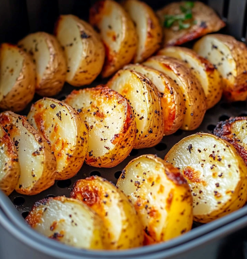 Air Fryer Sliced Potatoes