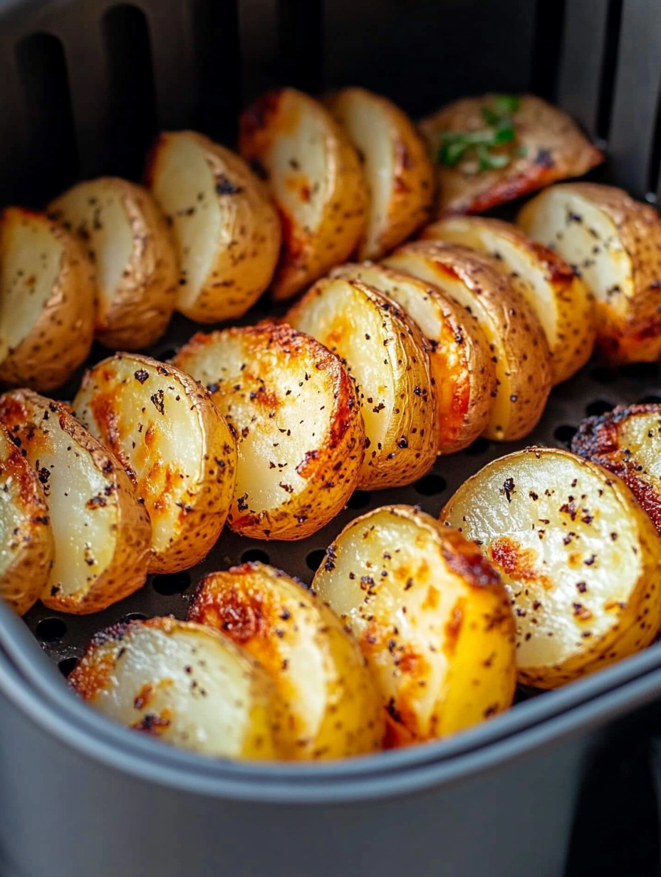 Air Fryer Sliced Potatoes