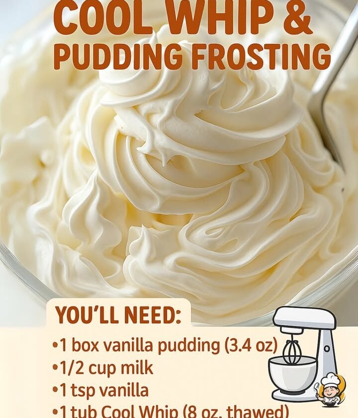 Decadent Whipped Delight Frosting: A Heavenly Blend of Cool Whip and Pudding Perfection!