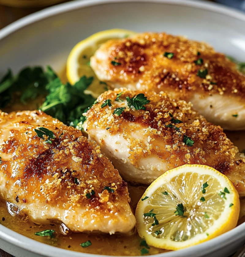 Parmesan-Crusted Lemon Chicken