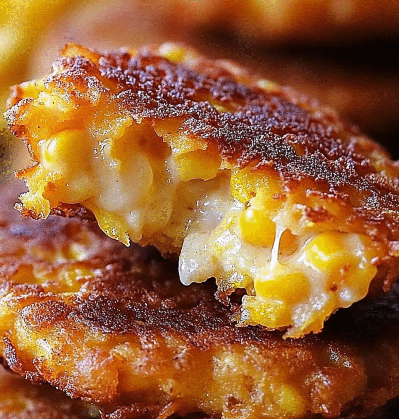 Crispy Cheddar Corn Potato Fritters
