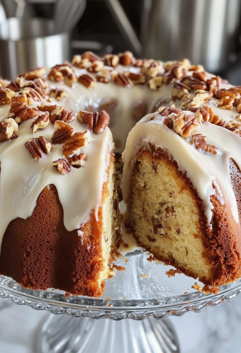 Butter Pecan Pound Cake