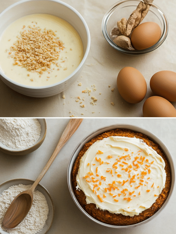 Healthy Carrot Cake with Yogurt Frosting