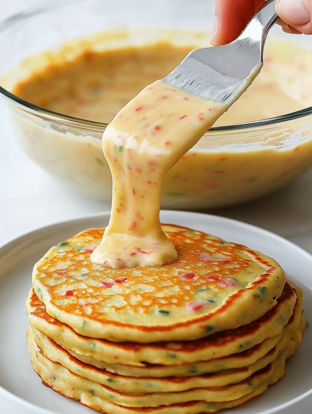Fluffy Vegetable Savory Pancakes