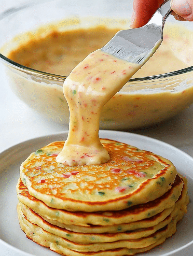 Fluffy Vegetable Savory Pancakes
