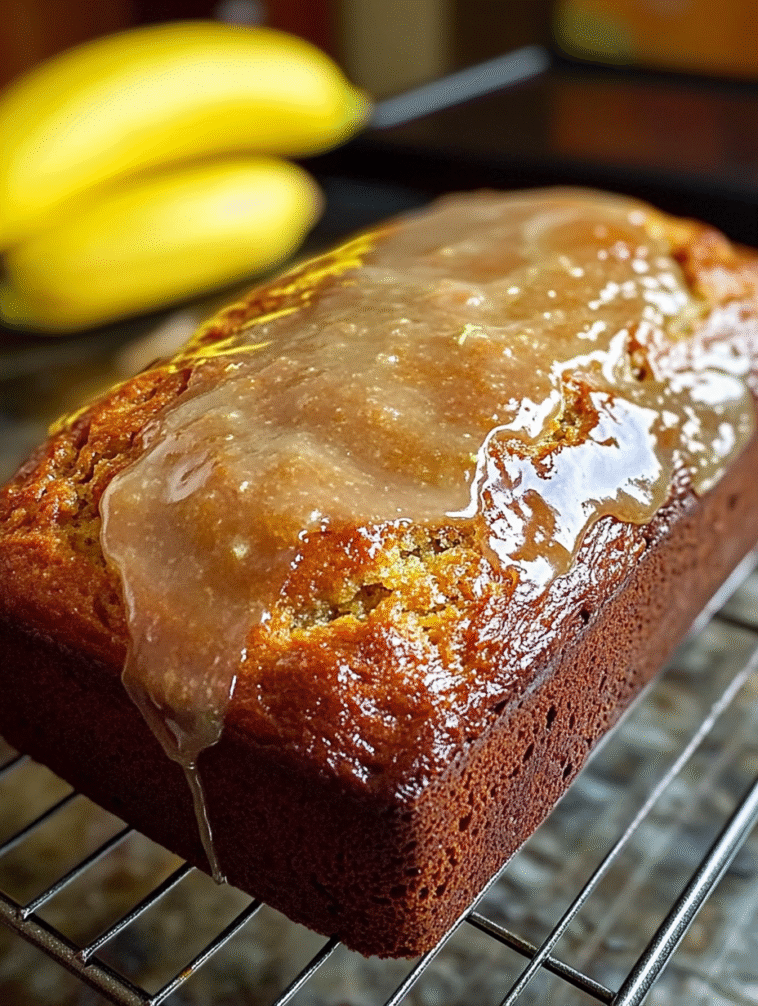 Jamaican Banana Bread (With Lime Glaze)