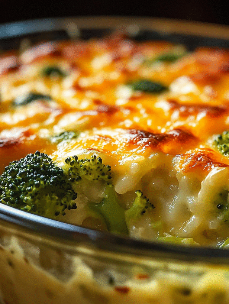 Cheesy Broccoli Rice Casserole