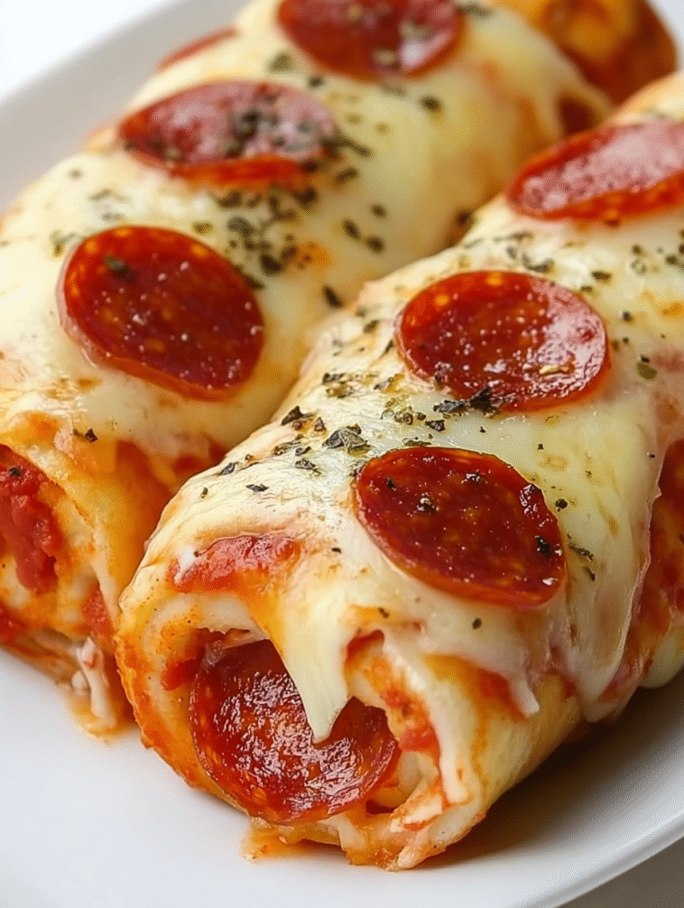 Cheesy Pepperoni Pizza Roll-Ups (Low-Carb)