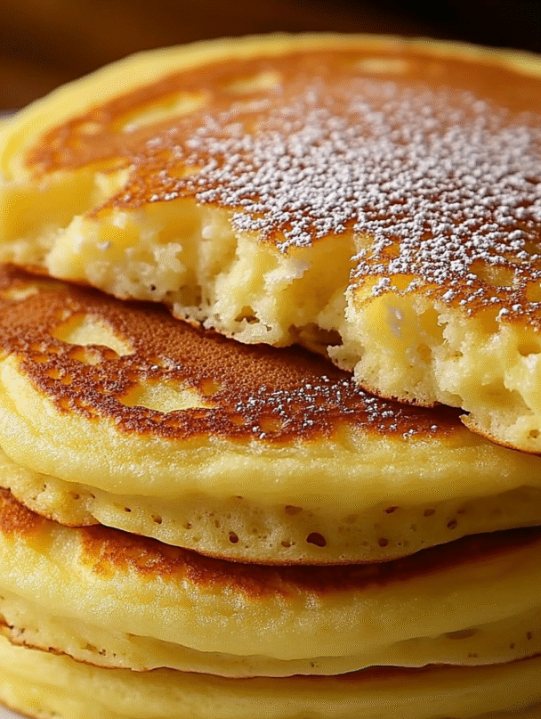 Fluffy Cottage Cheese Pancakes