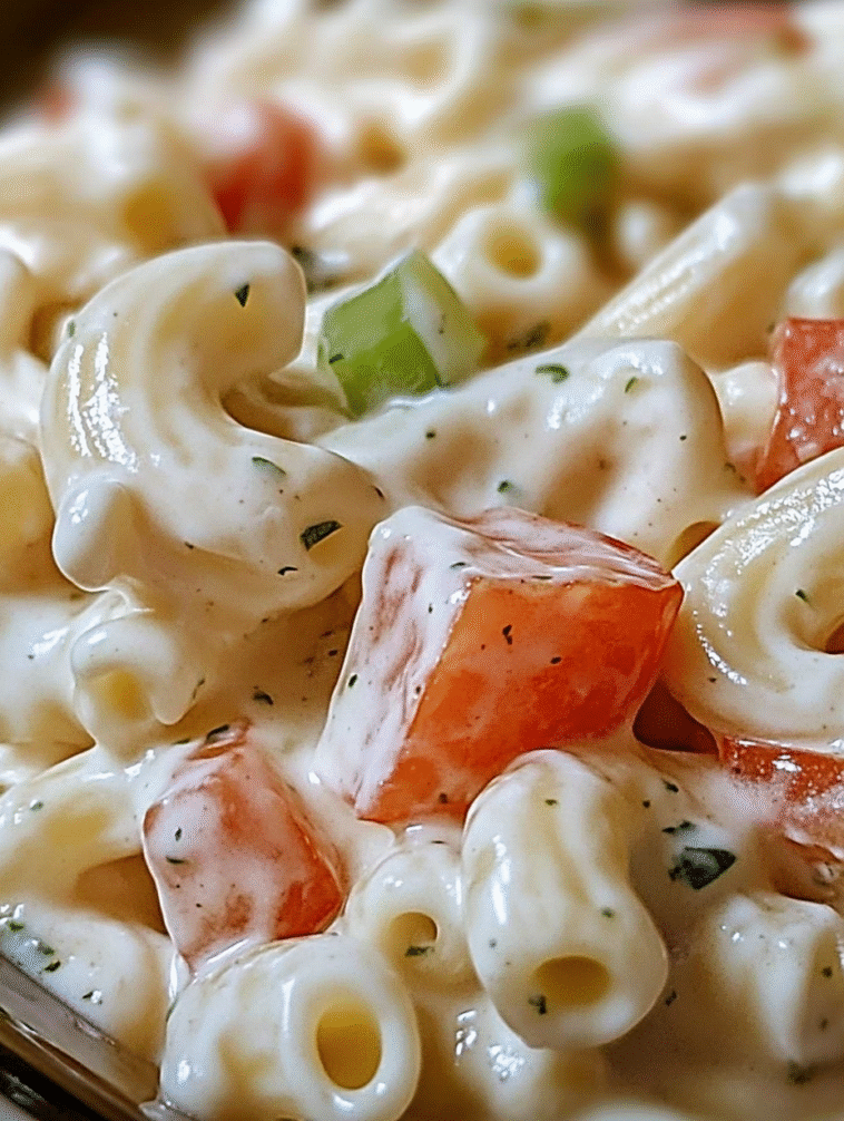 Sweet Amish Macaroni Salad Recipe