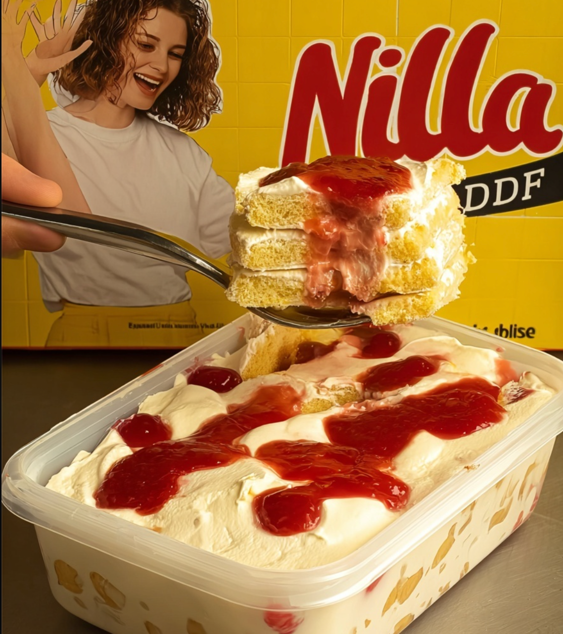 Strawberry Banana Pudding Dessert