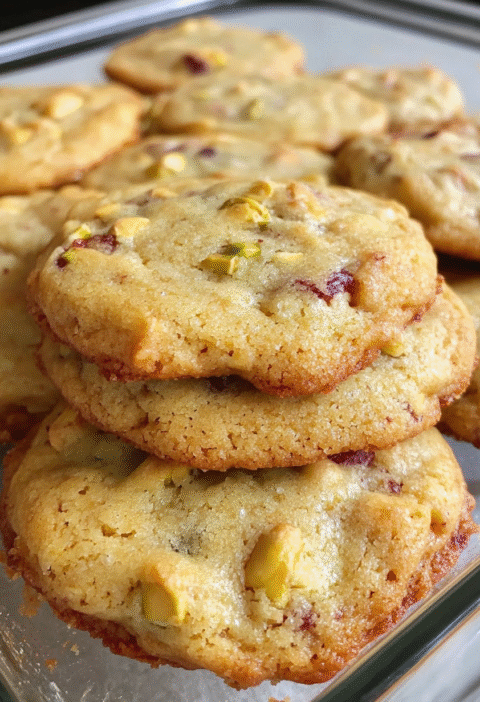 Cranberry Orange Pistachio Cookies