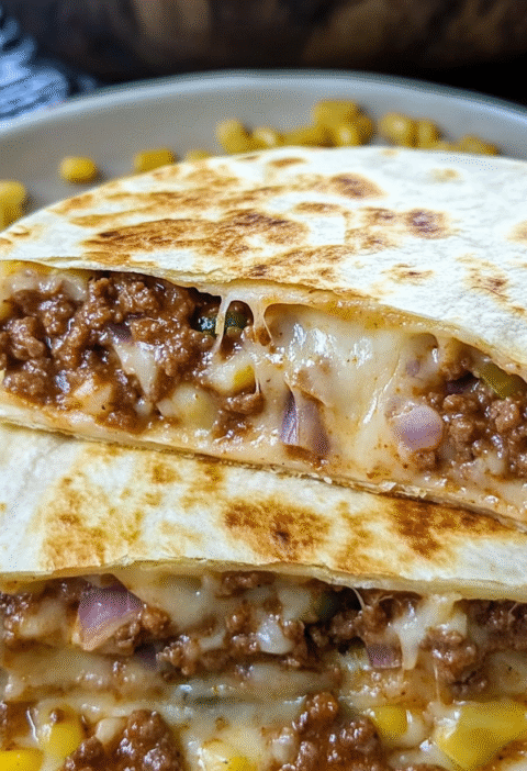 Sloppy Joe Quesadilla Flavors