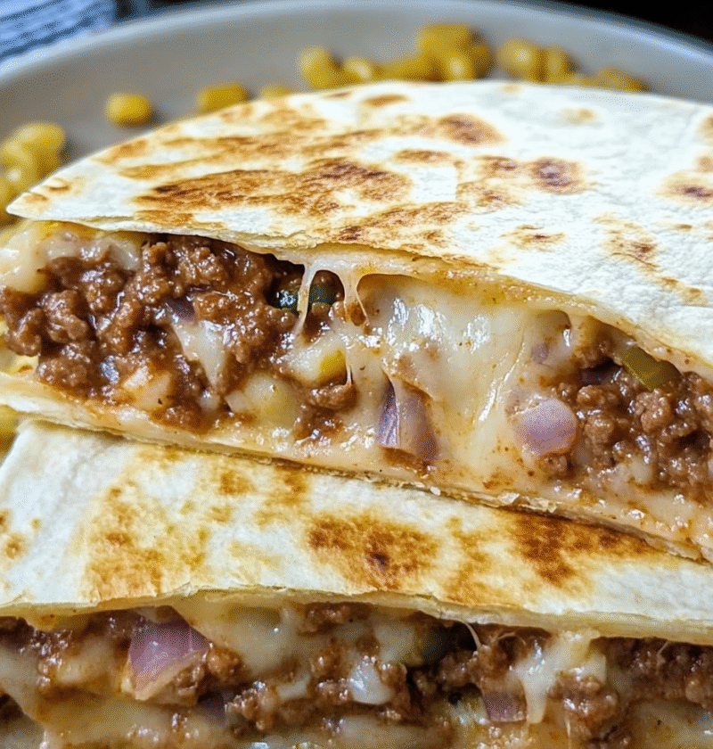 Sloppy Joe Quesadilla Flavors
