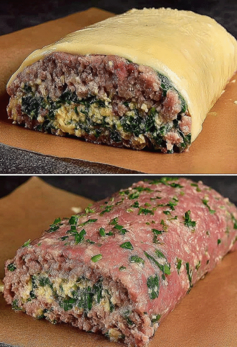 Spinach-Stuffed Meatloaf