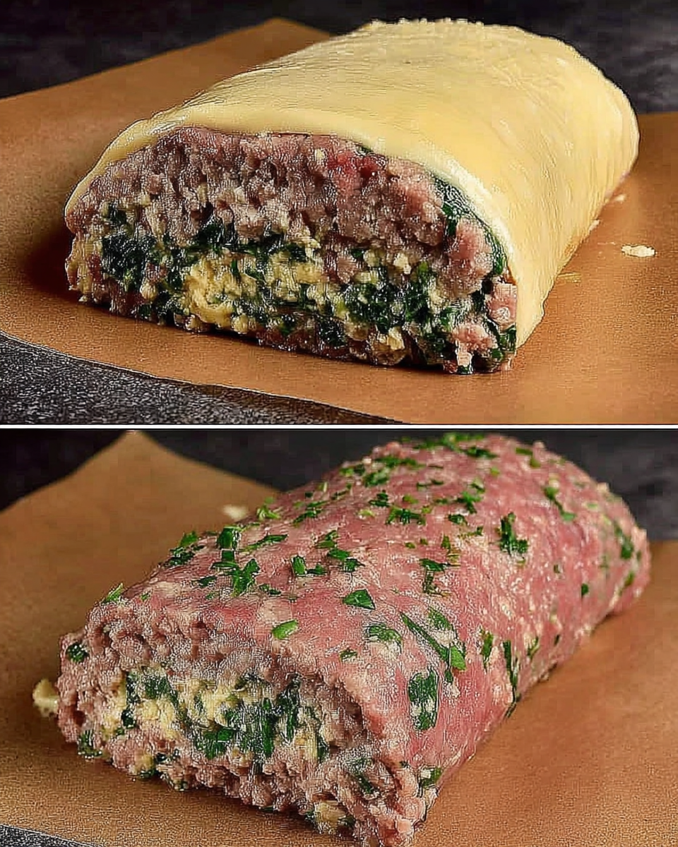 Spinach-Stuffed Meatloaf