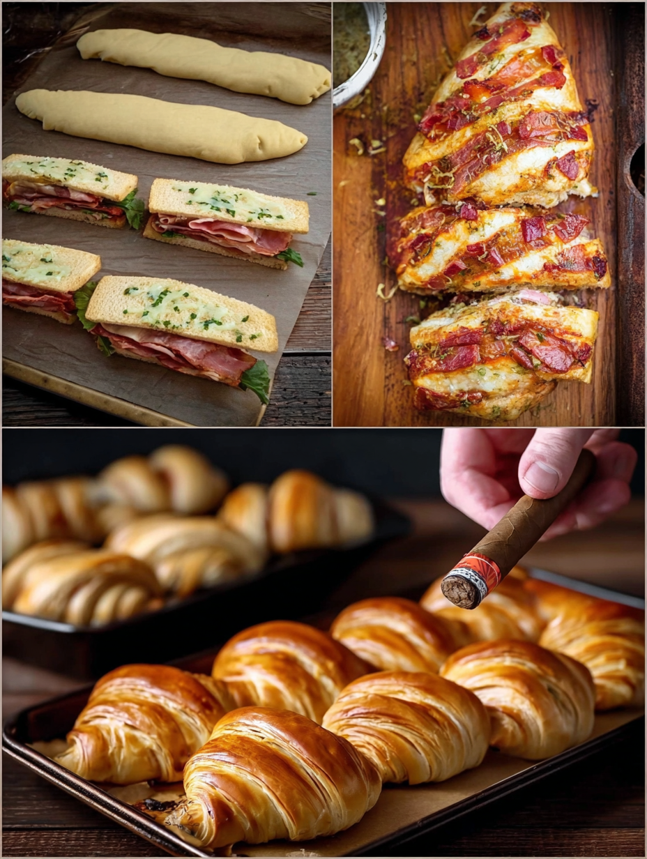 Savory Twisted Puff-Pastry Rolls