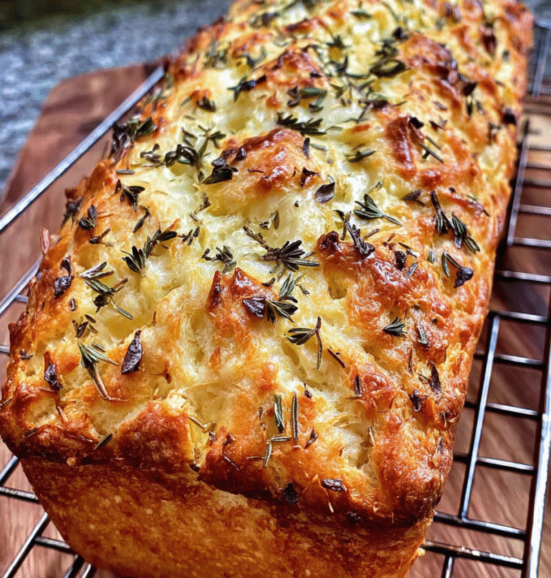 Cheesy Herb Bread Loaf