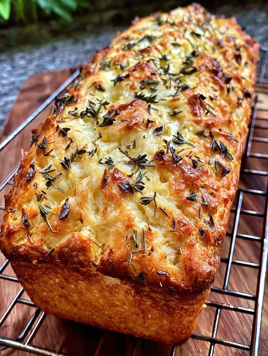 Cheesy Herb Bread Loaf