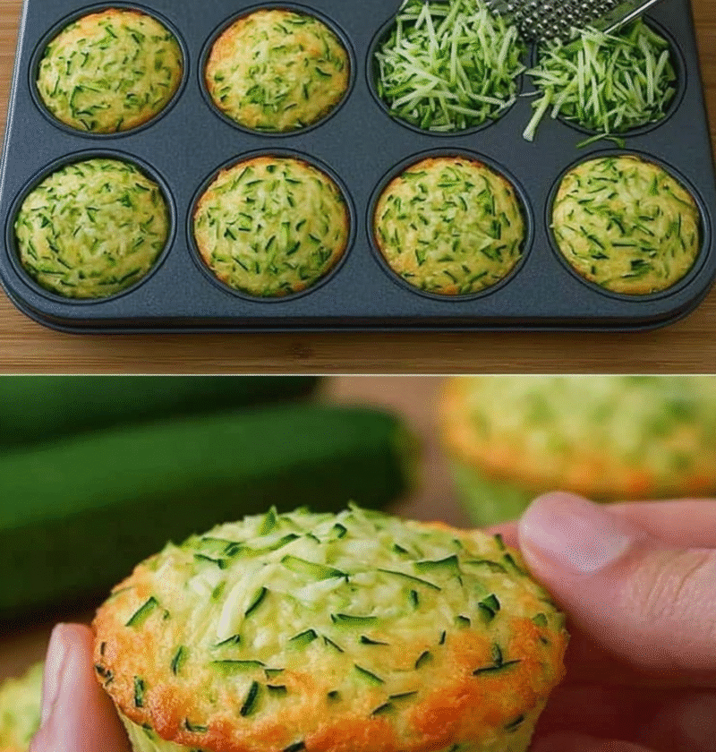 Zucchini, Potato, Carrot & Cheese Muffins