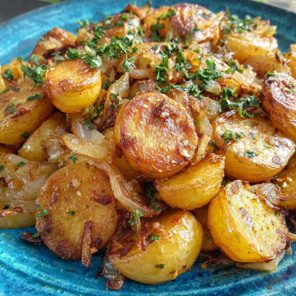 FRIED POTATOES & ONIONS