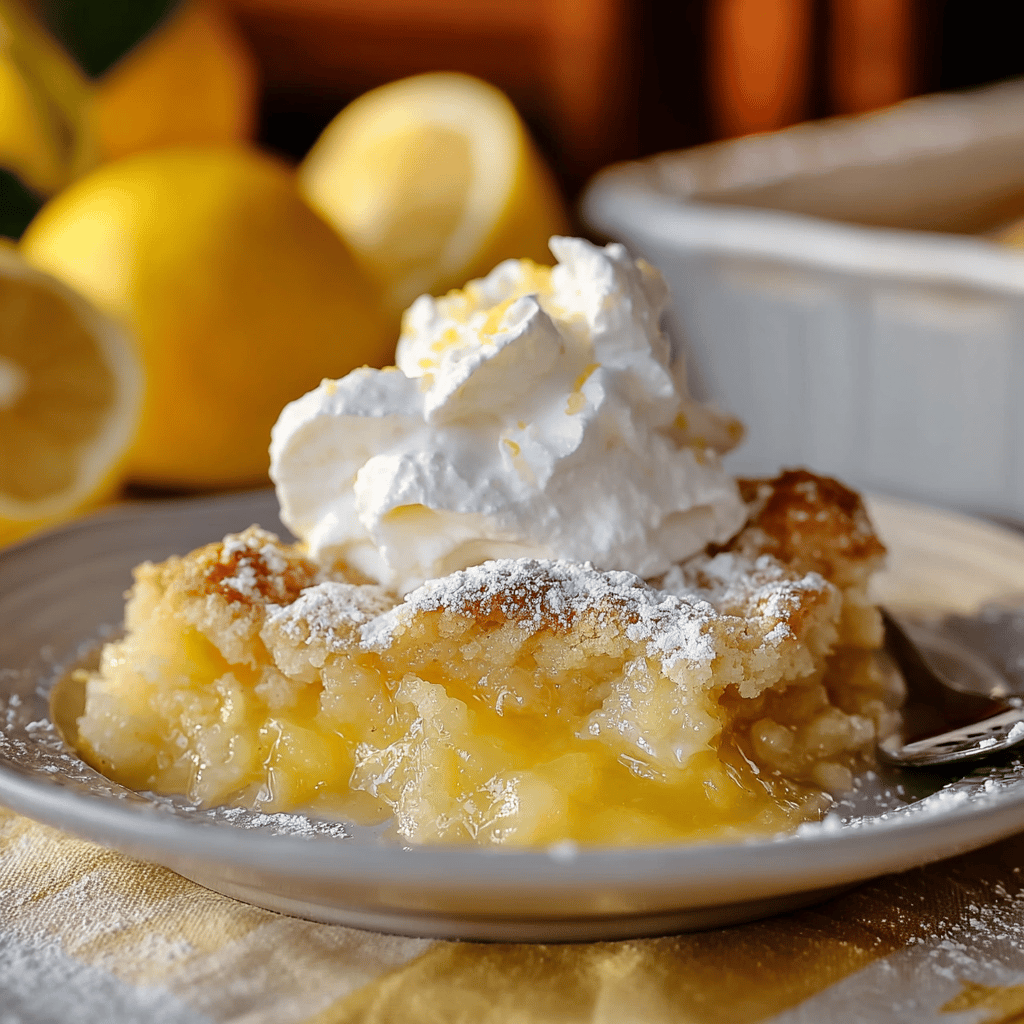 Magic Lemon Cobbler