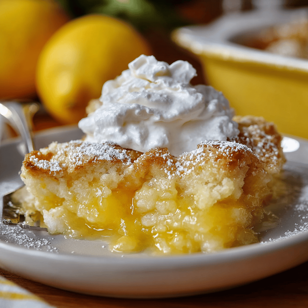 Magic Lemon Cobbler