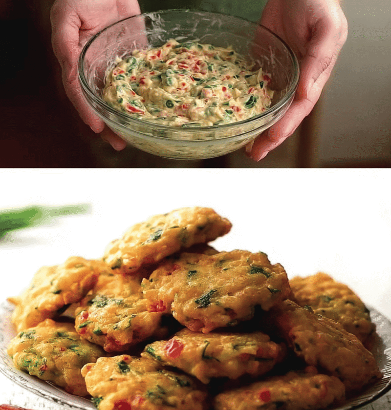 Cheesy Vegetable Fritters