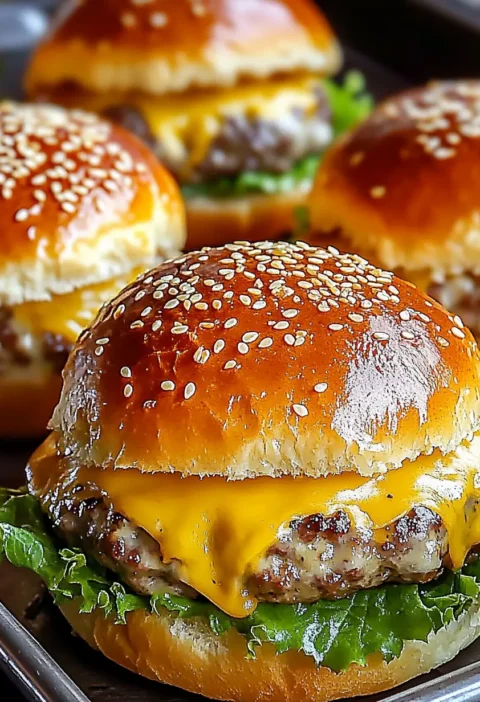 Garlic Parmesan Cheeseburger Bombs