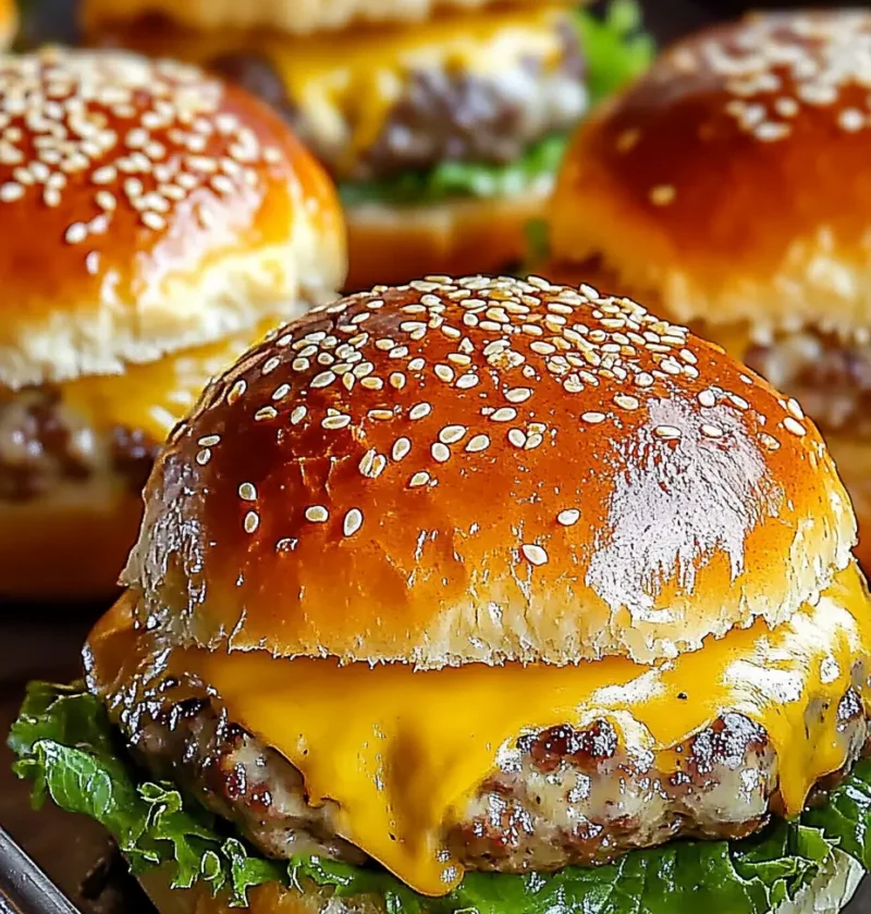Garlic Parmesan Cheeseburger Bombs