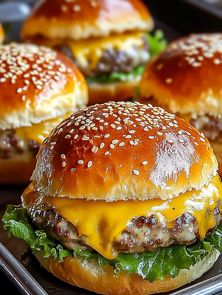 Garlic Parmesan Cheeseburger Bombs