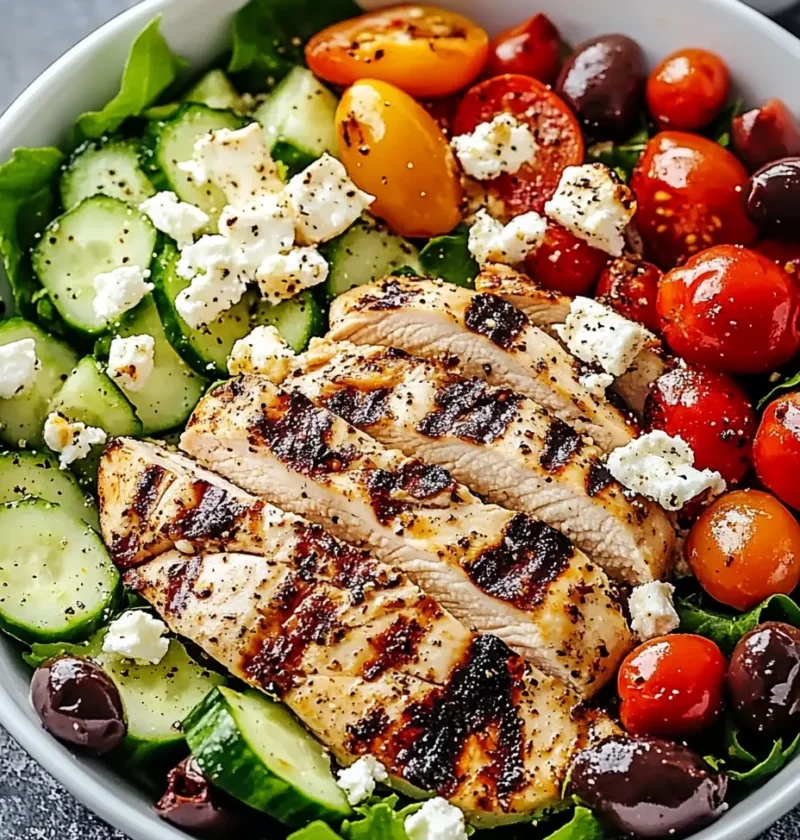 Grilled Chicken Greek Salad Recipe
