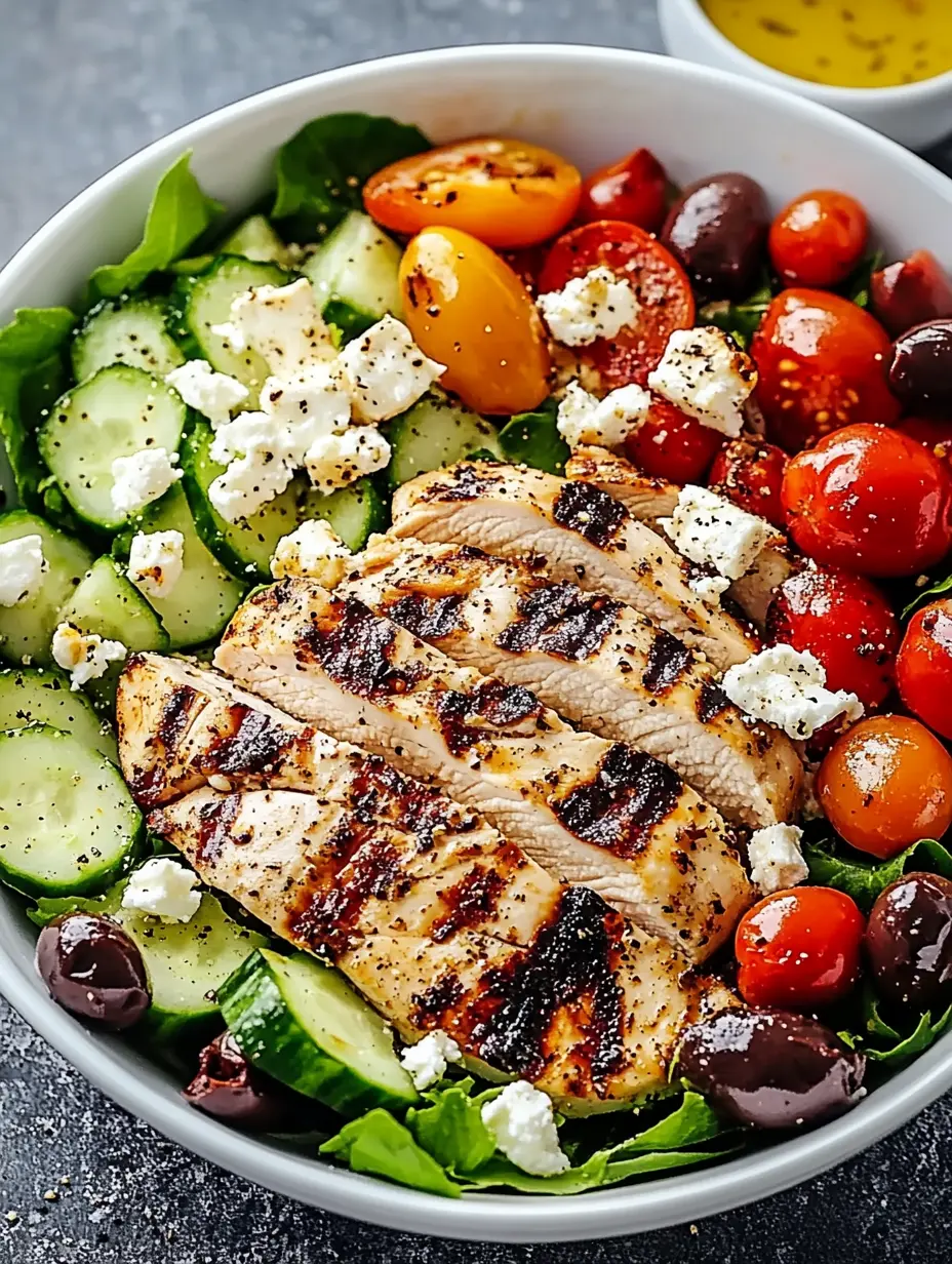 Grilled Chicken Greek Salad Recipe