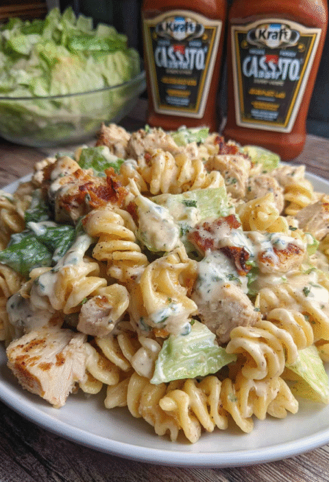 Chicken Caesar Pasta Salad