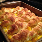 Peach roll up dessert