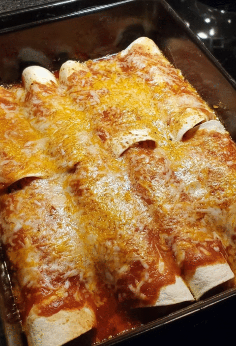 20-Minute Creamy Chicken Enchiladas Recipe