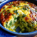 Baked macaroni and cheese with bacon